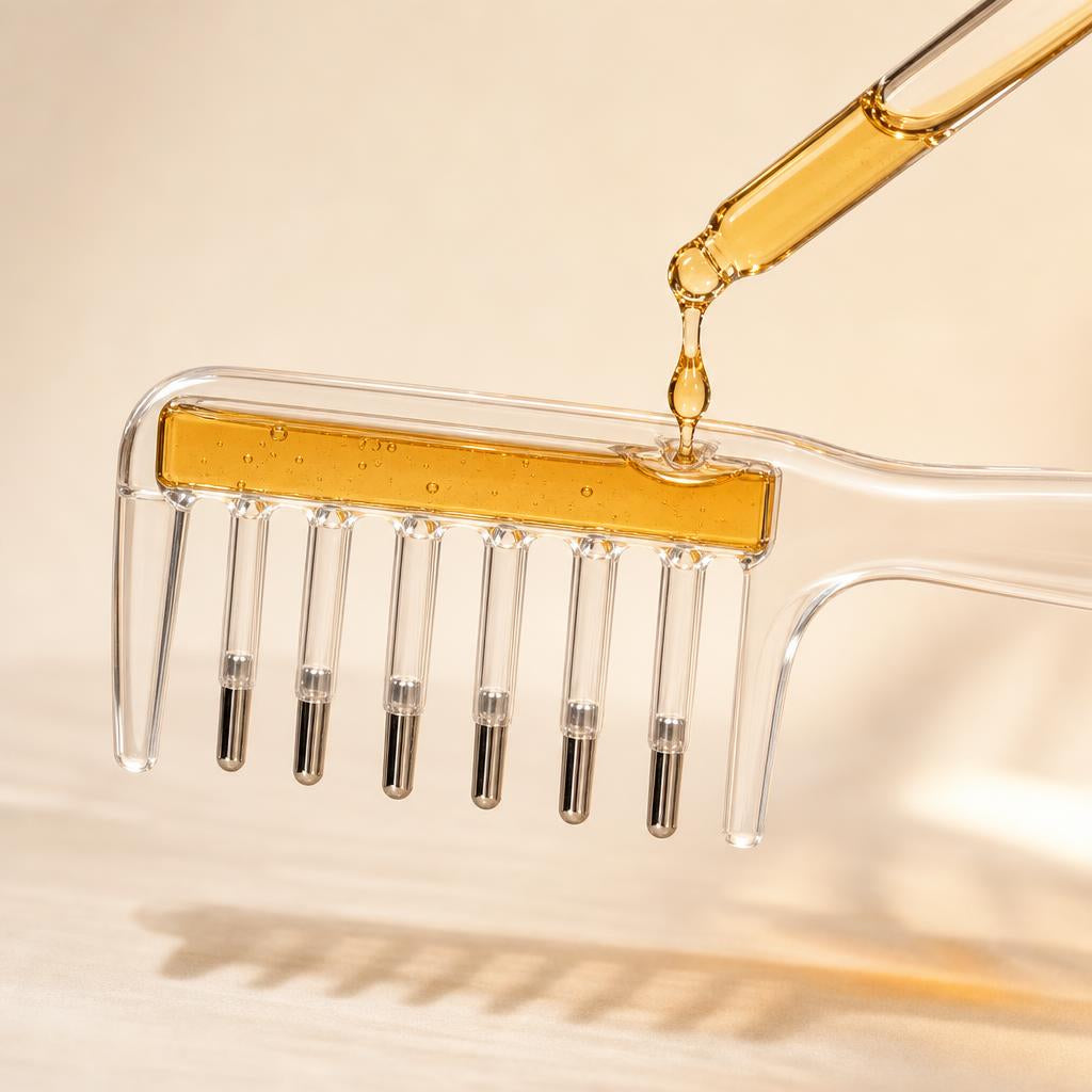 Rellenando el depósito de VitalRoot con sérum